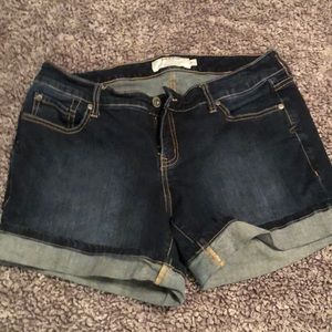 Dark Wash Jean Shorts